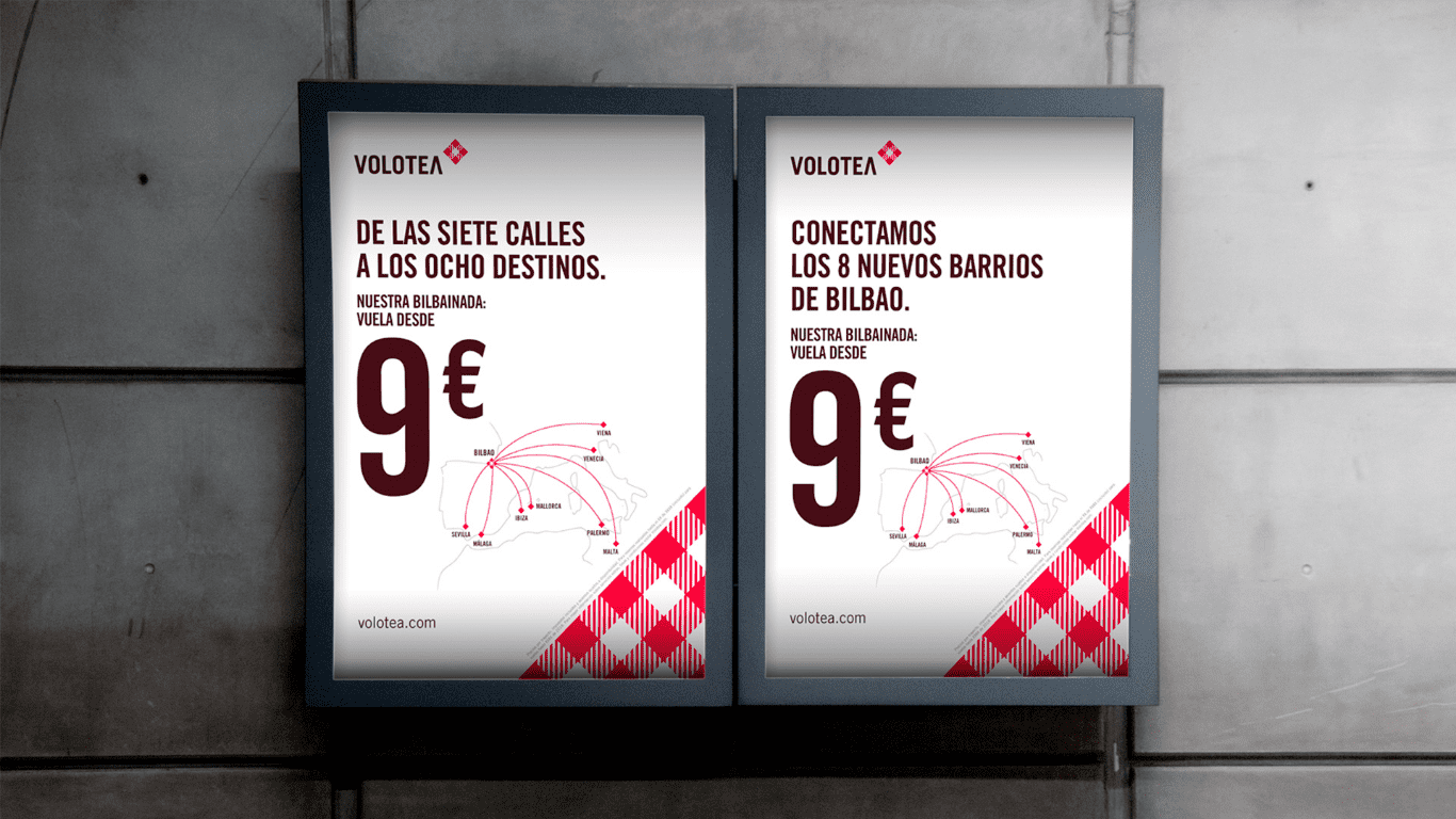 anuncio de Voltea en Bilbao